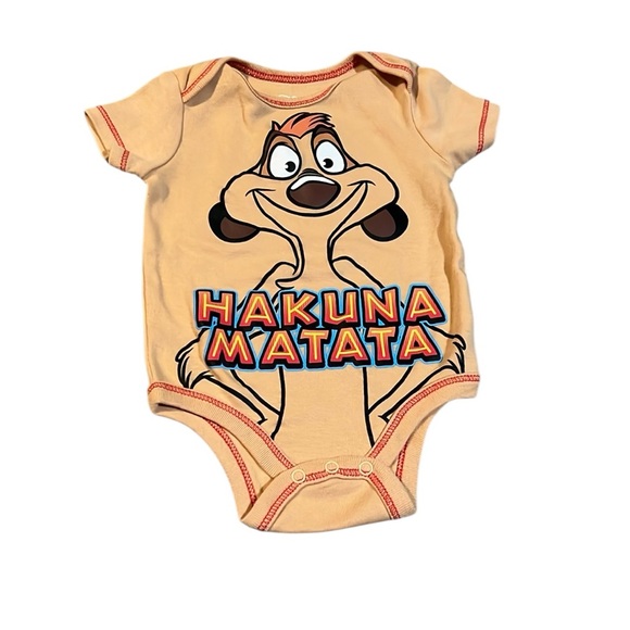 2/$10 Disney Lion King Hakuna Matata Onesie - Picture 1 of 10
